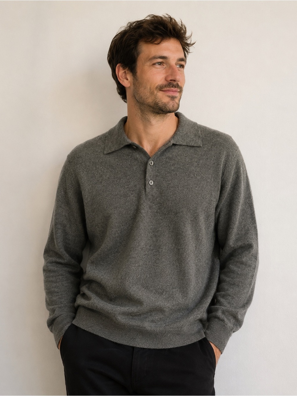 Club Room Fine Cashmere Men’s Long Sleeve Top- Size M